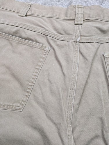 Wrangler Workwear Khaki Pants Mens 42x32 Beige Chino Straight Leg 100% Cotton - Picture 7 of 11