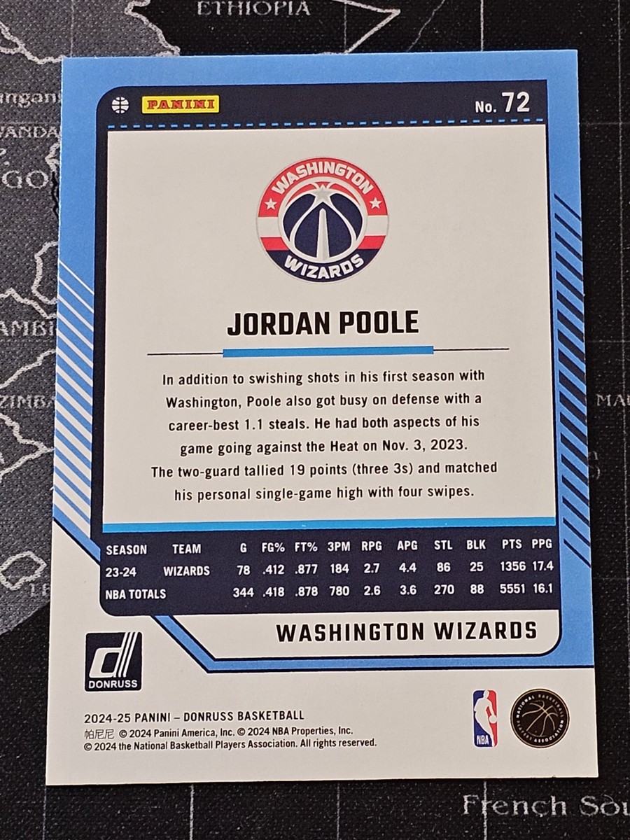 Jordan Poole サインカード /25枚限定 Jordan Poole サインカード /25枚限定 Jordan Poole サイン