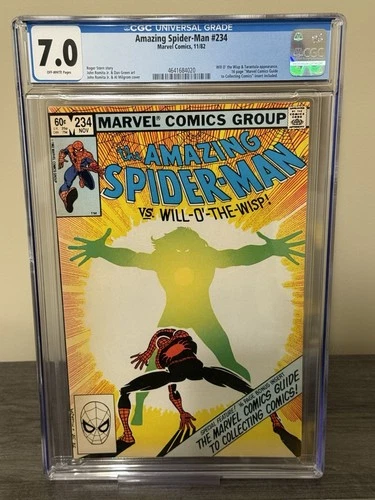 Amazing Spider-Man #234 CGC 7.0 OW Pgs (Marvel 1982) Marvel Collecting Insert