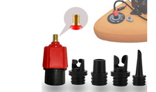 Paddle Board Pump Adapter w/ 4 Nozzles Air Valve Converter for Inflatable SUP
