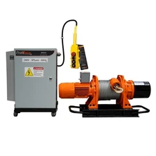 1/2 ton Industrial Electric Winch 1378 lb Heavy Duty with Wire Rope 220/240V