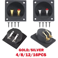 Speaker Box Terminal 2-Wire Round Spring Cup Connector Subwoofer Enclosure US