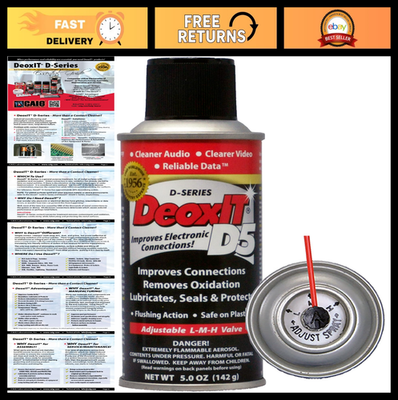 #ad #ad Contact Cleaner Spray DeoxIT D5S 6 142g Low Med High Valve Pack of 12 $375.99