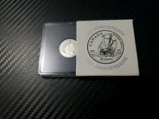 Rcm 1997, 10 cent Cabot dime 500th anniversary of discovery .925 