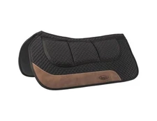 Tough 1 Western Saddle Pad Quilted Shim Neoprene Black Brown 31-1018