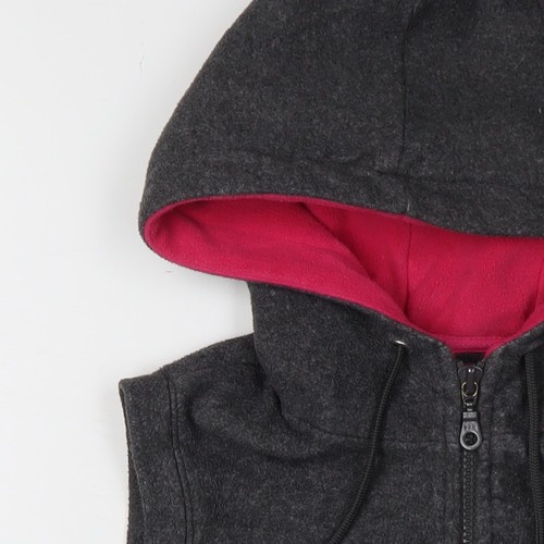 GAP Gilet smanicato donna grigio con cappuccio, taglia S - Foto 12 di 12