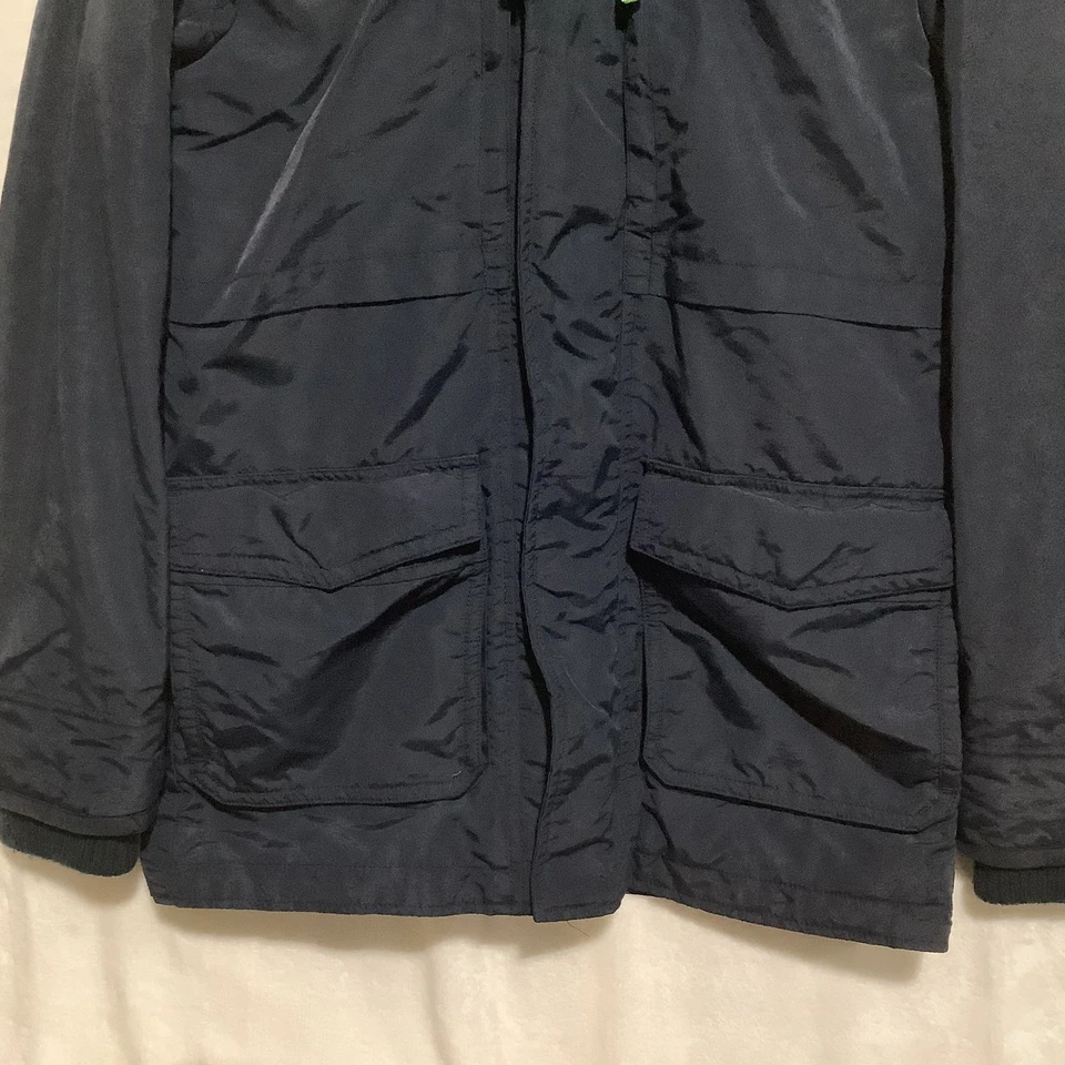 Chaqueta de esquí HOLLISTER abrigo aislante imitación piel ribete capucha invierno bolsillos fríos talla M Foto 2 de 4