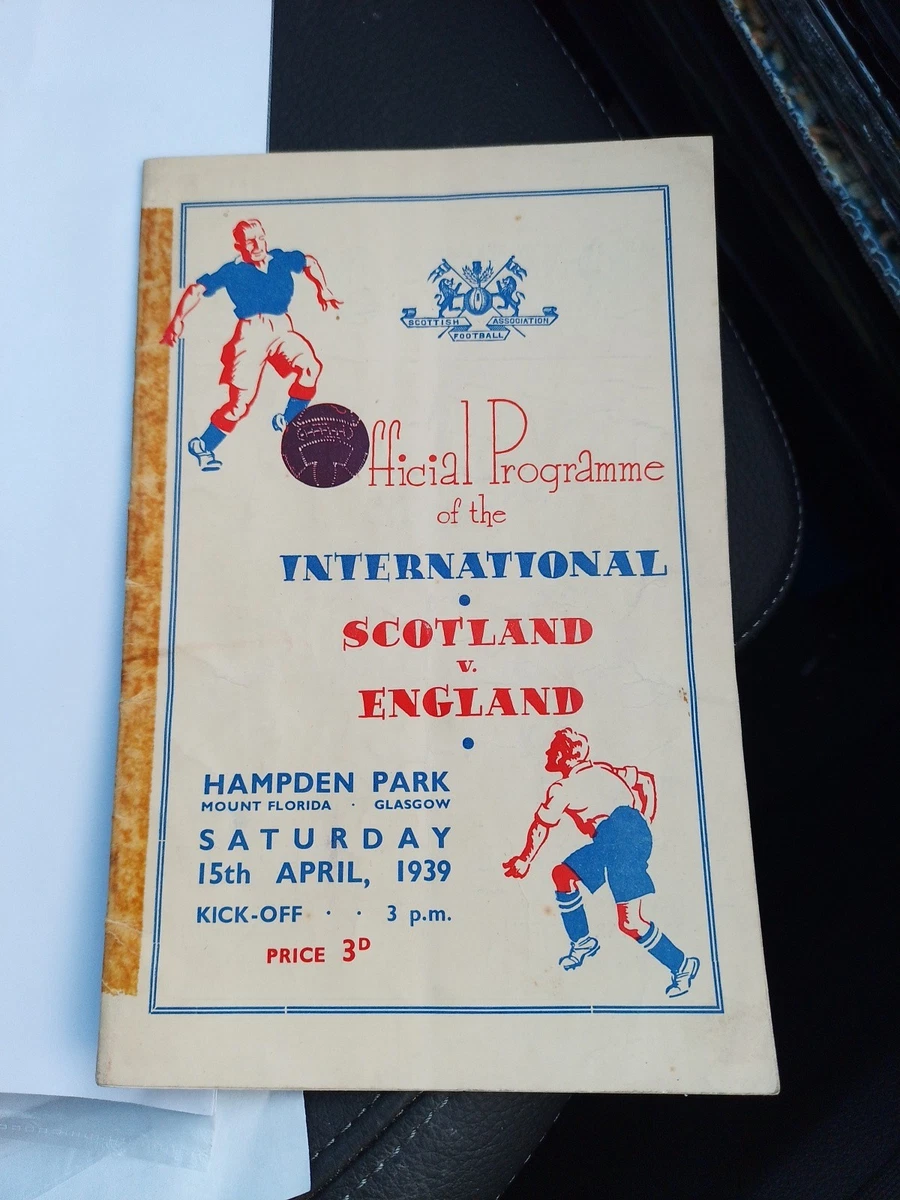 Programme Angleterre V Ecosse - 1959 - International à Wembley - Bon état