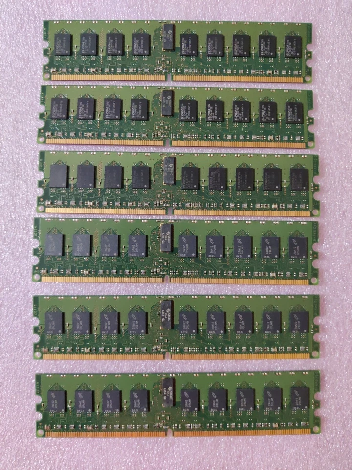 Kingston KTM2865SR/4GB (12GB) 6X2GB Modules PC2-3200 Memory RAM - IBM eServer X - Image 4 of 4