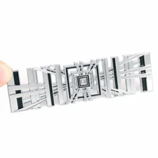 3D Metal Tesla Plaid Badge Car Rear Trunk Lid Nameplate Emblem Side Body Decal