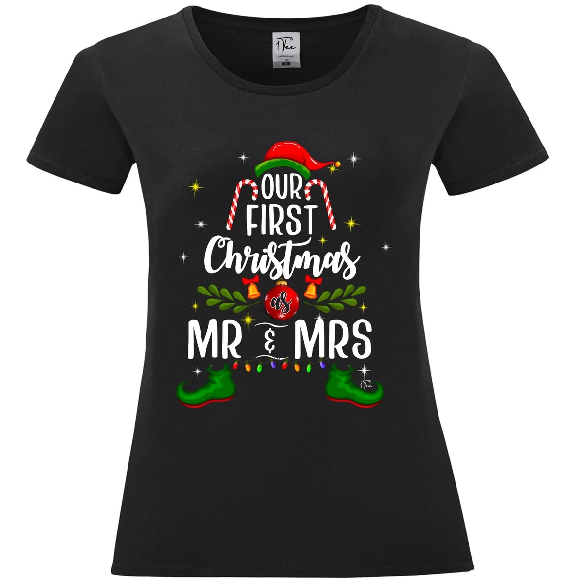 first christmas as a mrs t shirt