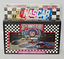 NASCAR 50 Anniversary Collectible Tin With 2 Bicycle Playing Card Decks 1998