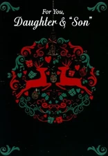 For You, Daughter & "Son" - CHRISTMAS GREETING CARD - 23289