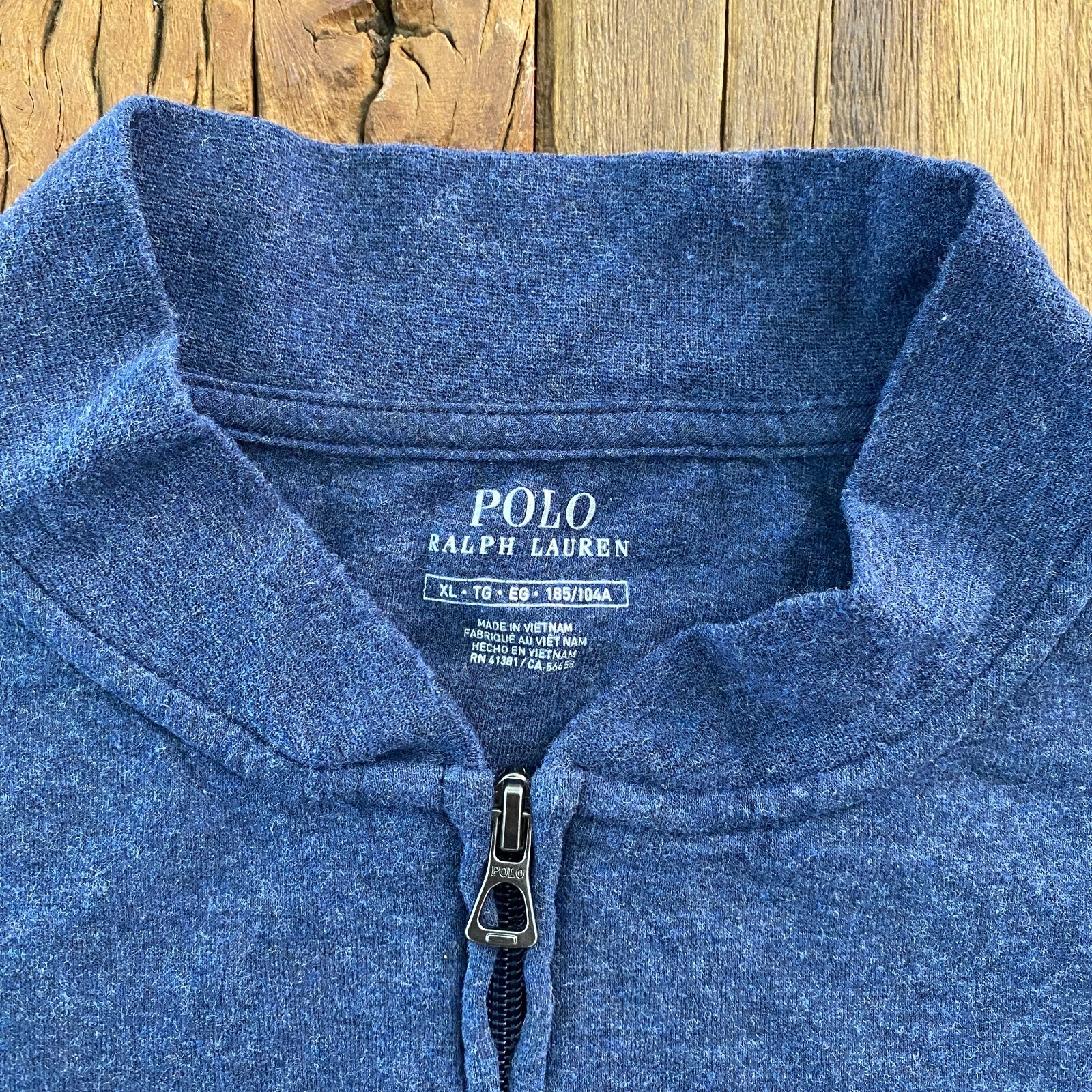 Polo Ralph Lauren Felpa Uomo XL Blu Manica Lunga Nero Pony
