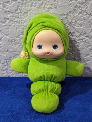 Playskool Hasbro 11'' Green Musical GLOWORM  Plush Lights Up 2009 Rare TESTED