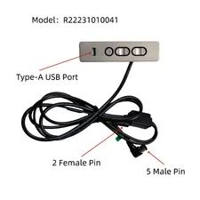 5 Button 5 Male Pin 2 Female Pin Hand Control for Power Recliner Lift Chairs