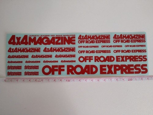 Japan 4x4 Magazine Stickers Offroad Toyota Suzuki Scale Model R/C Rock Crawler - Bild 2 von 4