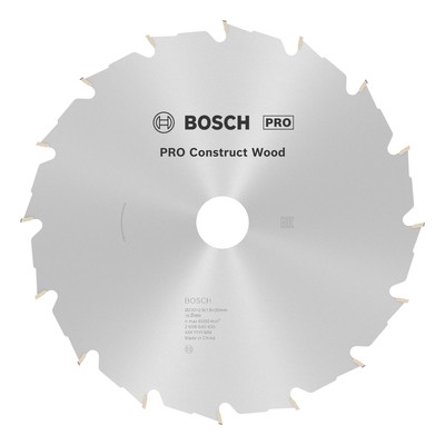 Bosch Zubehör Pro Construct Wood Kreissägeblatt, 230 x 2,8 x 30 mm, 16 Zähne,...