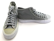 PF Flyers Shoes Center Reissue Hi Sateen Grey Sneakers Men 8 Womens 9.5