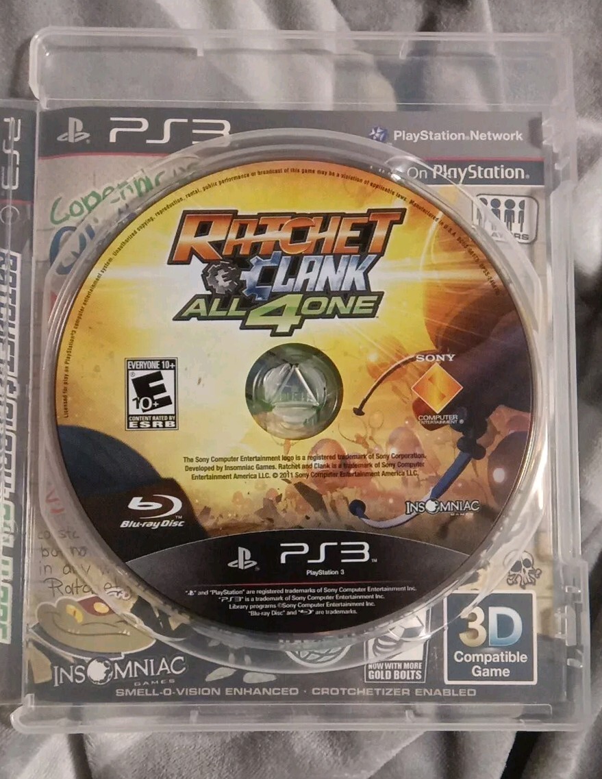 Ratchet And Clank All 4 One PS3 Not For Resale CIB Case Ratchet And Clank All 4 One PS3 Not For Resale CIB Case