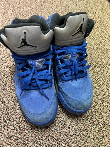 Nike Air Jordan Retro V 5 "Royal Blue Suede" Men's US 136027-401 Size 9.5 Men - Picture 2 of 22