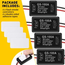GS-100A Flash Strobe Controller Flasher Module Box For LED Brake Stop Light Lamp