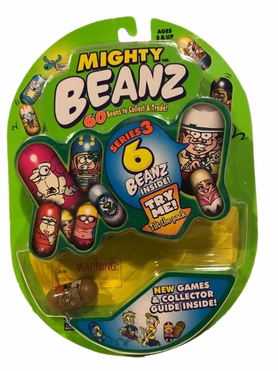 Moose's Mighty Beanz Original Series-3 Starter Pack 6 Beanz Spin