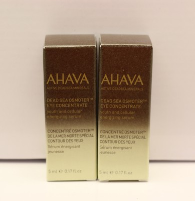 (2x)AHAVA Dead Sea Osmoter Eye Concentrate Serum,  0.17 Oz / 5 mL Each