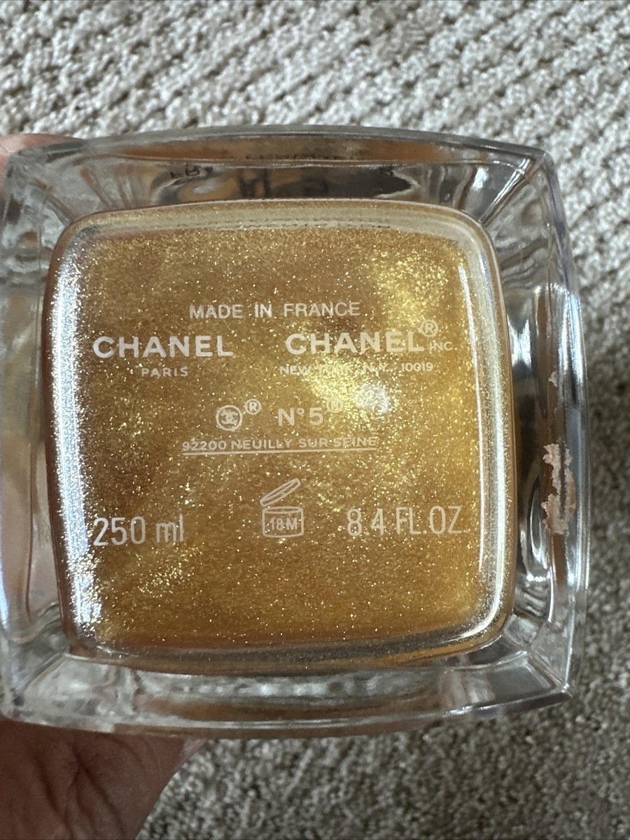 chanel glitter body oil