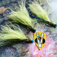 3 V Fly Size 10 or 12 Ultimate Kingfisher Hot Bead Damsel Trout Flies