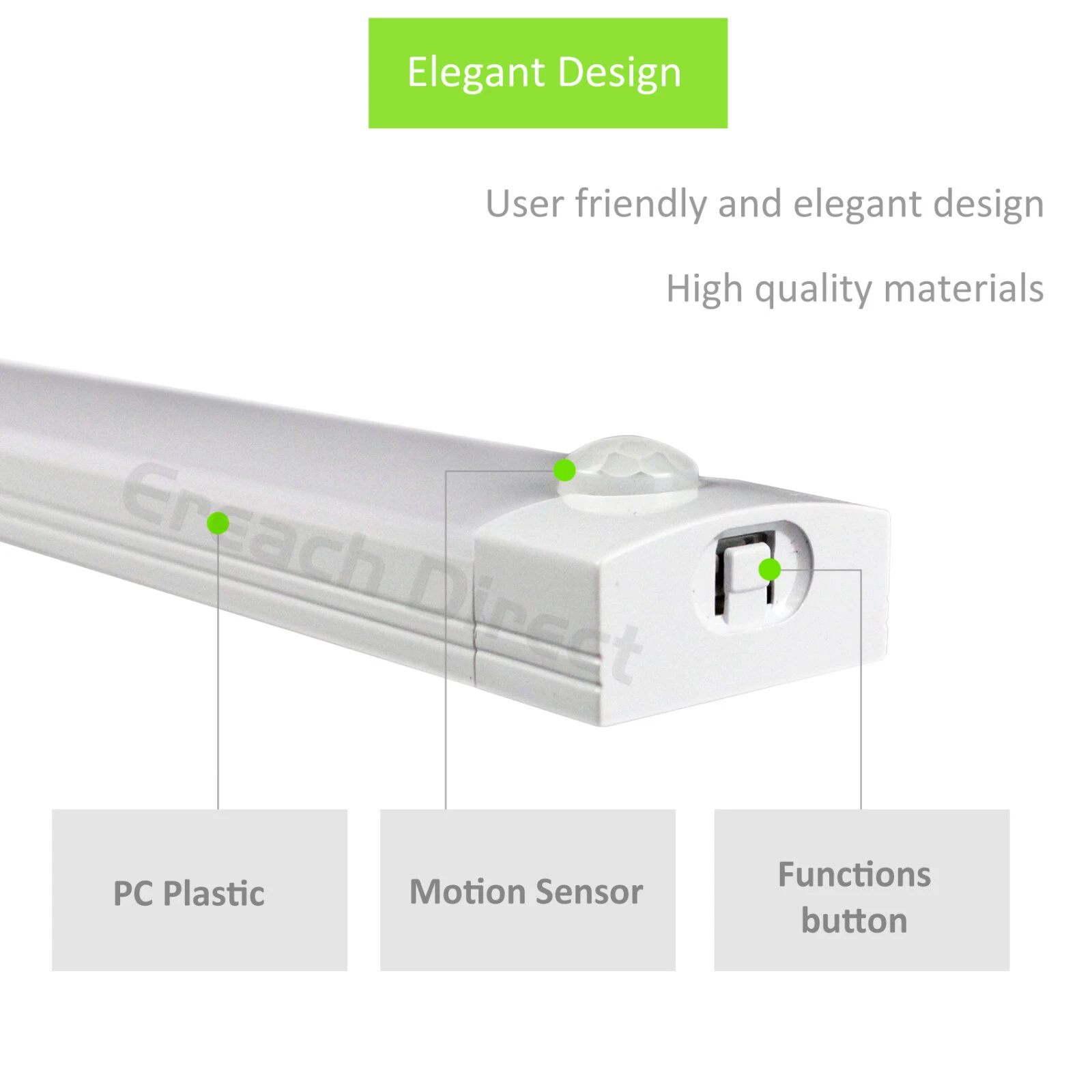 USB Rechargeable Indoor Motion Sensor Strip Light