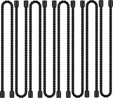 8PCS 12-Inch Silicone Cable Ties, Bendable Rubber Twist Ties, Reusable Twist Tie