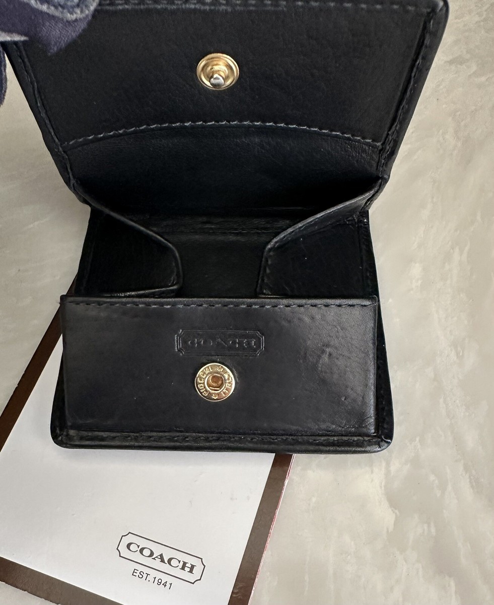COACH VINTAGE ORIGAMI SNAP POCKET COIN CASE WALLET PURSE