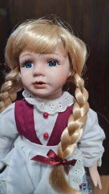 NEU Nostalgie Puppe Janus 620459 Marielle Sammler-Puppe mit 2 Eimer 30cm OVP