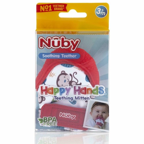 Nuby Soothing Baby Teething Toy Mitten 