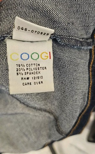 2 Vintage Apple Bottom Jeans + Coogi Catch the Buzz Denim Jacket Both Sz L Youth - Picture 23 of 24