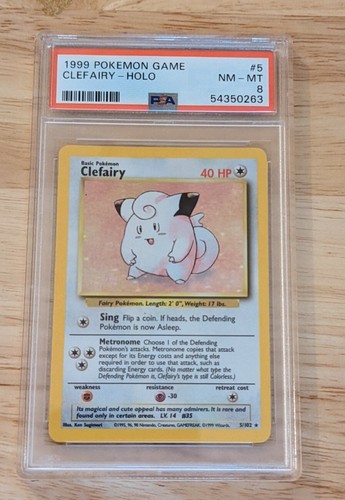 Clefairy graded PSA 8 for sale on eBay