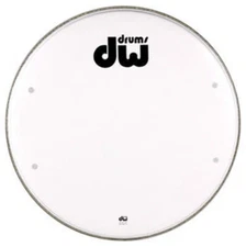 DW Resonant Bass Drum Head Smooth White - 22"