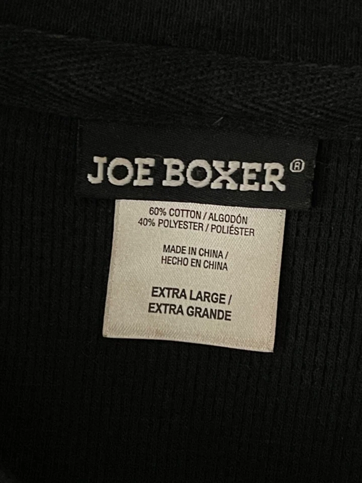 Camisa de pijama para hombre Joe Boxer negra talla XL Foto 3 de 3