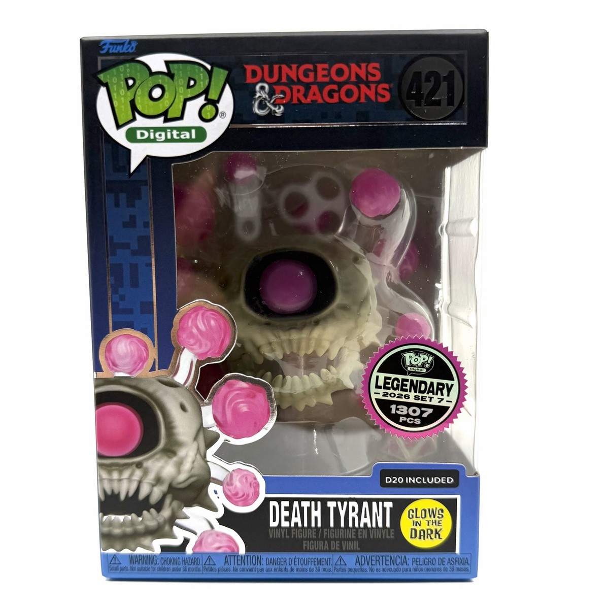 Funko Pop! Dungeons & Dragons Death Tyrant #421 LE 1307 Pieces w
