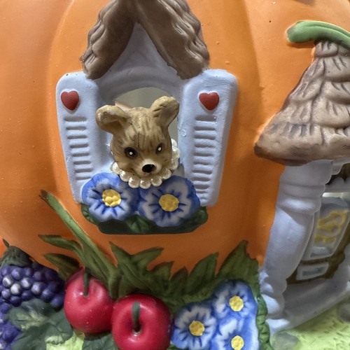 Partylite Cosecha Calabaza Tealight Casa Decoración Halloween Caja Original Retirada - Imagen 2 de 11