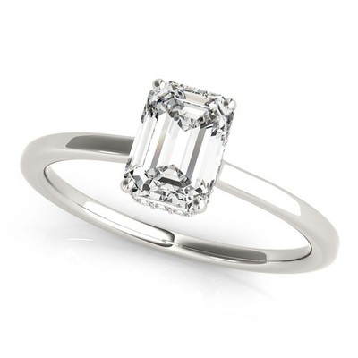 Top Qualität! 2 kt DE/VS Lab Grown Emarald Diamant Halo Verlobungsring Platin