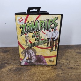 Zombies Ate My Neighbors Sega Genesis CIB Complete w Poster and Manual!