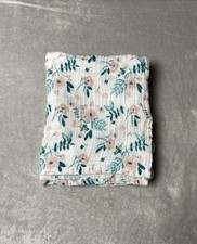 Modern Baby Floral Blanket Muslin Cotton Flowers Swaddle Security Lovey 32"x39"