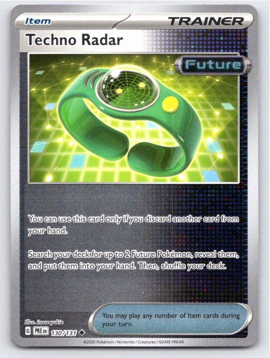 POKEMON TECHNO RADAR PARADOX RIFT 180/182 REVERSE HOLO NM A17983 FREE S&H