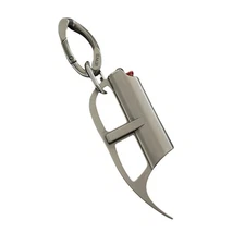 Heavy Duty Punk Lighter Case Stainless Steel Keychain Streetwear Accessories