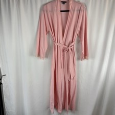 JONES NEW YORK Long Length Robe Wrap with Floral Lace Size:S/M