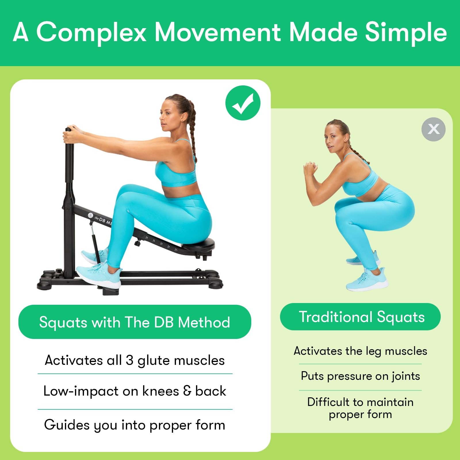 Squat Machine with Phone Mount, Workout Equipment for Home Gym, Exercise Leg ...