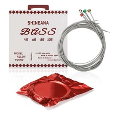 4-String Electric Bass Strings - Nickel Alloy, Hex Steel Core, Coated, 45-105 Me