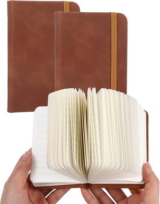 3 Stück A7 Leder Notizbuch Klein Notebook Pocketbook Kleines Notizbuch Mini 